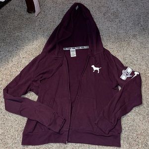 PINK VictoriaSecret zip-up hoodie